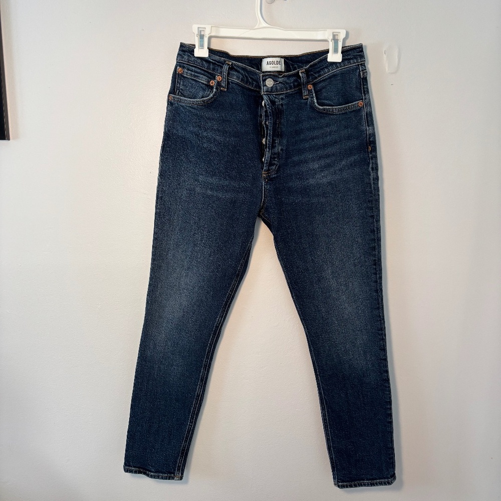 AGOLDE High-rise Button Fly Jeans